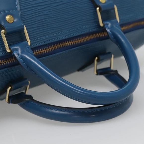 LOUIS VUITTON Epi Speedy 30 Hand Bag Toledo Blue M43005 LV Auth 138732 - Picture 7 of 16